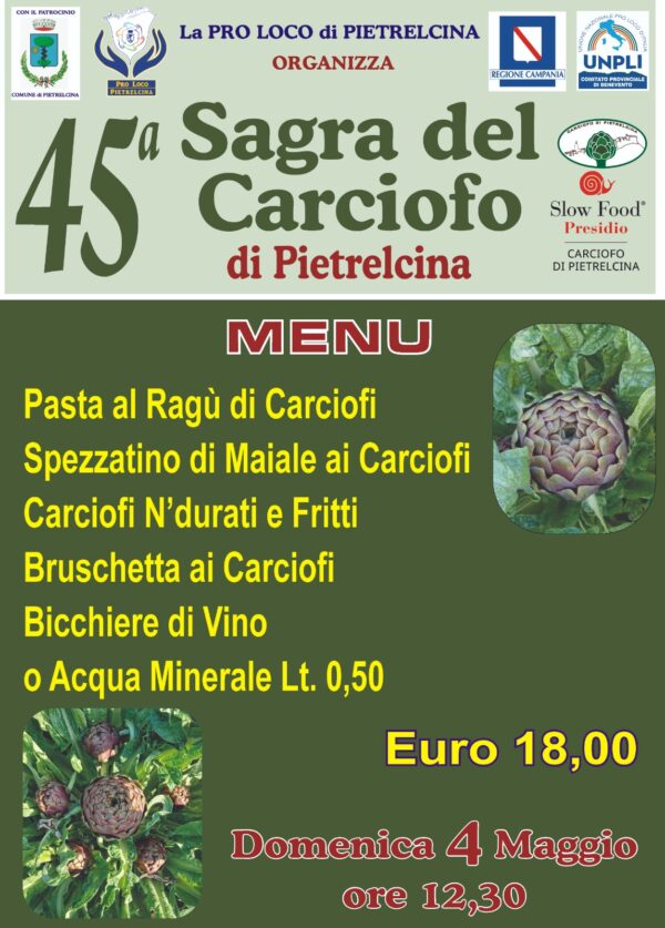 Menu Pranzo 4/05/2025 ore 12:30